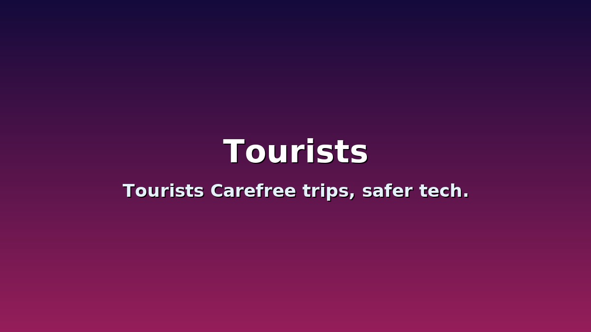 Tourists